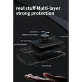thumbnail image 2 of Heavy Duty Protection Case for Oppo Realme 8i, Magnetic Ring Kickstand Slide Camera with Card Holder Phone Cover for Oppo Realme 8i LJK Black, 2 of 9