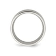 thumbnail image 4 of Mens Brushed Titanium Flat Wedding Band Ring with Sterling Silver Inlay (8.00mm) for Men, 4 of 6