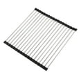 thumbnail image 7 of iMucci 20.5" x 14" Roll up Dish Drying Rack over the Sink Kitchen Foldable Sink Dry Rack Portable Dish Drainer Rack Stainless Steel, 7 of 7