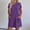 Purple, variant on Women's Romper Short Sleeve Jumpsuit with Pockets Solid Wide Leg Shorts Playsuits Ladies Summer Loose Lightweight Plain Daily Wear for Swim Beach Party Jumpsuits Light Blue M