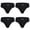 Black, variant on wirarpa Men's Underwear Modal Microfiber Briefs No Fly Underpants Black 4 Pack Sizes S-3XL