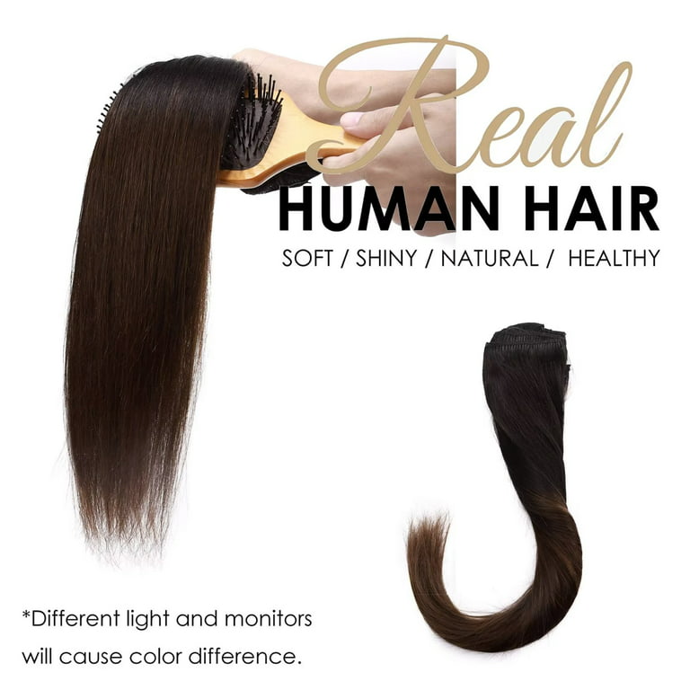 Double Weft 100% Remy Human Hair Extensions Clip in Grade 7A Quality Full  Head Thick Thickened Long Short Straight 8pcs 18clips 10 / 10 inch 110g