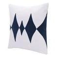 thumbnail image 3 of LR Home Stacy Garcia Cotton Blend Poly Filled Pillow in Blue/White, 20" x 20", 3 of 9