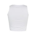 thumbnail image 3 of KOMOO Women Face Portrait Print Crop Top Sleeveless Tank Top Graphic Print Summer Vest Tops, 3 of 8