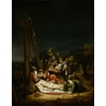thumbnail image 2 of Flinck, Govaert 15x18 Black Ornate Wood Framed with Double Matting Museum Art Print Titled - The Lamentation, 2 of 4