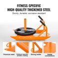 thumbnail image 3 of KFFKFF Pull Sled for Weight Training, Exercise Equipment with Handle for Strength and Speed Enhancement, Steel Constructed Power Sled for Athletic Workout, Compatible with 1"&2" Weight Plate, Orange, 3 of 9