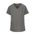 thumbnail image 2 of ACTIVE UNIFORMS Womens' Cool 4-Way Stretch Jogger Scrub Set (Heather Gray, XX-Large), 2 of 7