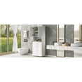 thumbnail image 2 of Tall Bathroom Cabinet with Laundry Basket, Large Storage Space Tilt-Out Laundry Hamper and Upper Storage Cabinet, White, 2 of 65