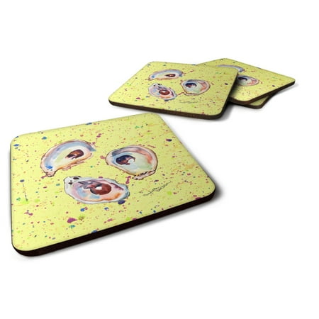 

Carolines Treasures 8453FC Oyster Foam Coaster Set of 4 3 1/2 x 3 1/2 multicolor