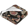 thumbnail image 2 of Bixox Fleece Blanket Paisley6 Pattern Super Soft Double-Sided Microfiber Flannel Blanket for Sofa, Bed, Couch,Suitable for All Seasons - 80"x60", 2 of 5