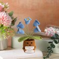 thumbnail image 4 of Mini Positive Crochet Potted Crochet Of The Valley With Positive Cards Inspirational Crochet Flower Pot Decoration Positive Crochet Toy, 4 of 6