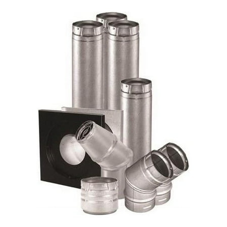DuraVent 4 in. D Aluminum/Galvanized Steel Vent Pipe Kit