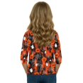thumbnail image 7 of Cute Halloween Shirt Girls Ghost Pumpkin Bow Print 3/4 Sleeve T Shirt Halloween Graphic Tee Spooky Season Fall Outfit Kids,11-12 Years,Red, 7 of 7