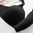 thumbnail image 5 of Amidoa Full-Figure Womens Bras Wire-Free Black Large Bust Push-up Solid Bra Brasieres for Womens 44/100, 5 of 6