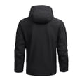 thumbnail image 3 of Men's Windbreaker Jacket Zip Front Windbreaker Jacket Thin Jacket Casual Sports Windbreaker Hooded Jacket Black XL, 3 of 7
