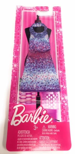 Barbie Doll Fashionistas Clothing Pack Fashion Outfit Purple Glitter Dress 