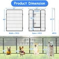 thumbnail image 6 of LZBEITEM Dog Playpen Outdoor, 8 Panels 40" Height Dog Fence Exercise Pen with Doors for Large/Medium/Small Dogs, Pet Puppy Playpen for RV, Camping, Yard, 6 of 7