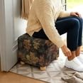 thumbnail image 3 of TSOVTHRID Forest Camo Hunting Print Stretch Ottoman Cover Square, Removable Footstool Slipcover for Living Room Washable Storage Stool Furniture Protector for Foot Stool, 3 of 7