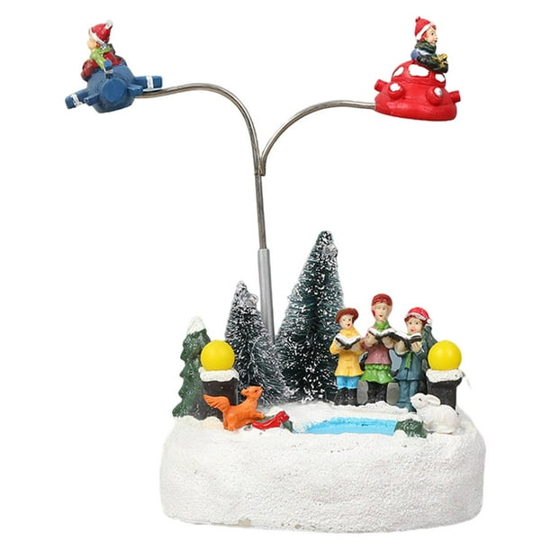 Caja musical de árbol de Navidad Sunnimix Juguetes luminosos giratorios