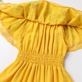 thumbnail image 5 of IDOPIP Mexican Dress for Girls Off-Shoulder Sunflower Print Drape Traditional Fiesta Ethnic Dresses, 5 of 8