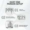 thumbnail image 6 of EAGLE PEAK Flex Ultra Compact 5x5 Pop-up Changing Room Canopy, Portable Privacy Cabana for Pool, Fashion Photoshoots, or Camping (White), 6 of 10