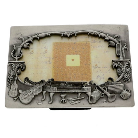 - Mi Amore Music Picture-Frame Pewter