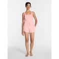thumbnail image 3 of Joyspun Women's Pointelle Tank Top and Shorts Pajama Set, 2-Piece, Sizes XS-3X, 3 of 6