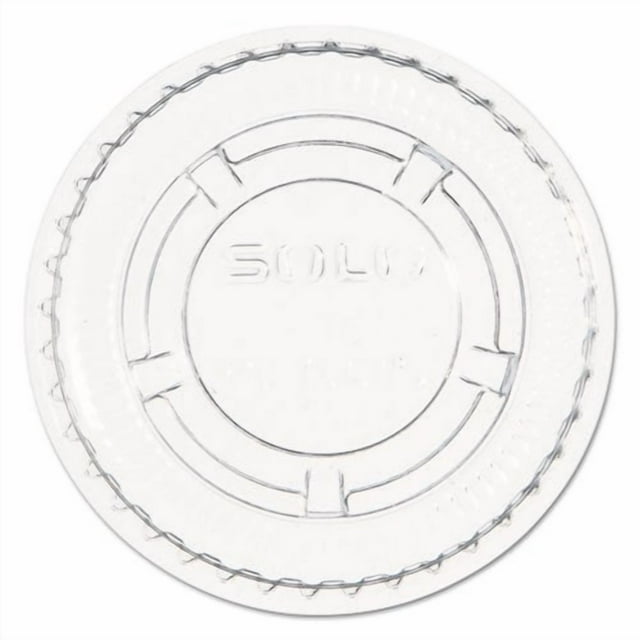 Dart Solo Couvercle en Plastique Transparent, PL100N - Boîte de 2500