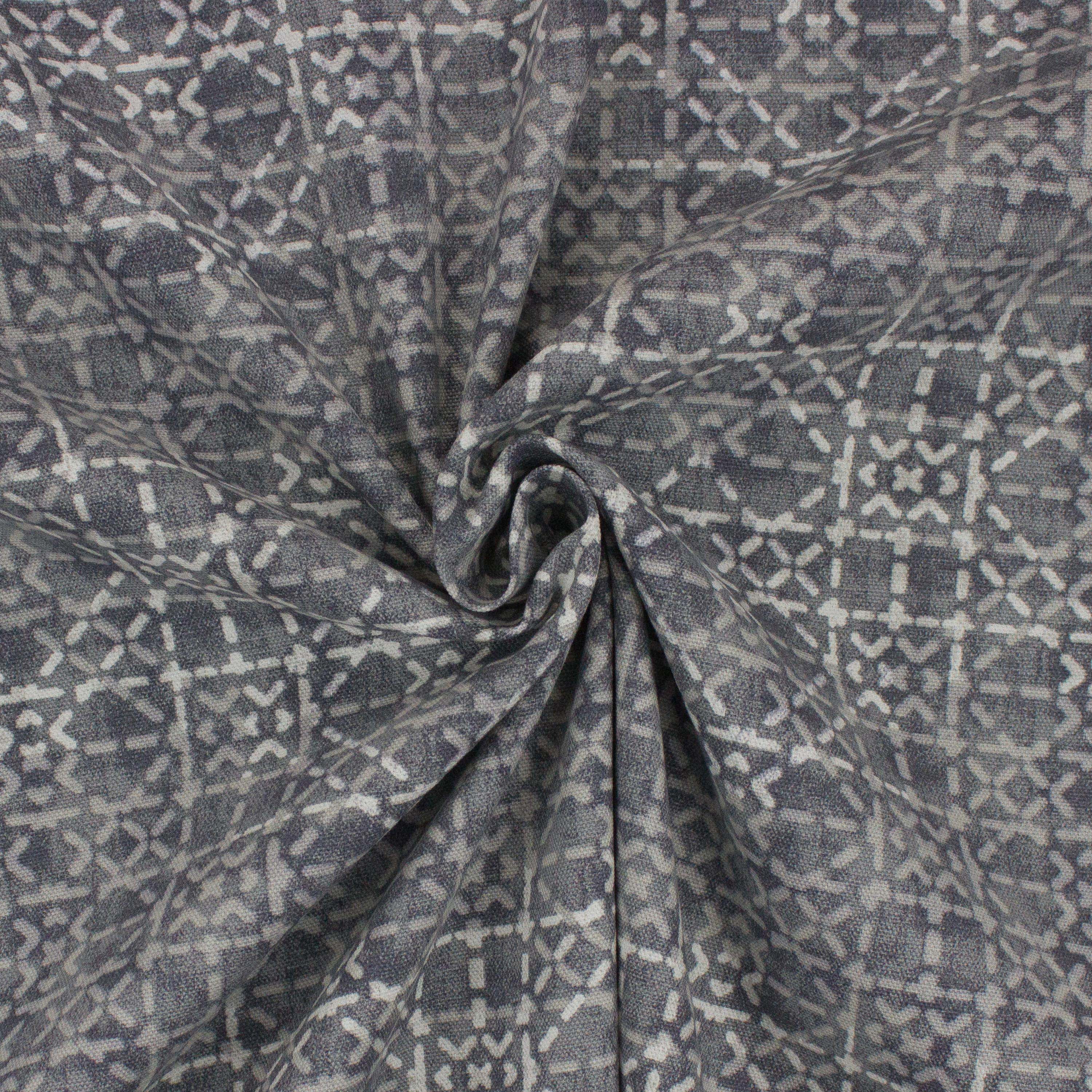 (2 pack) Better Homes & Gardens 100% Cotton Micro Trellis Grey, 2 Yard Precut Fabric