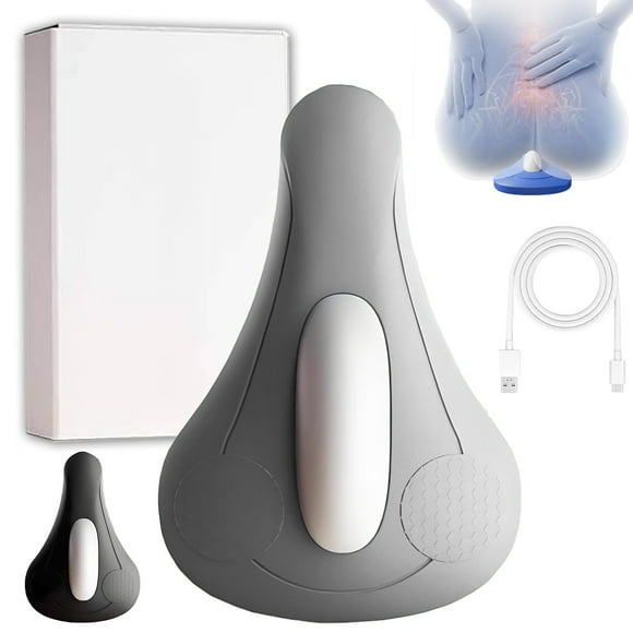 YoGold PelviPulse Pro, Men’s Core Trainer, Smart Pelvic Floor Muscle Exerciser , 4 Train Modes Guided Vibration, Quiet Discreet Design, Type-C Rechargeable Seat Trainer Gray