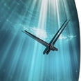 thumbnail image 5 of Designart "Coral Beneath the Waves V" Coastal Oversized Wall Clock, 5 of 5