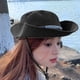 thumbnail image 4 of Sombrero de montañismo con cordón de 56-58 cm de circunferencia, sombrero de pescador de ala grande, sombrero de sol protector solar de verano para mujer, 4 of 5