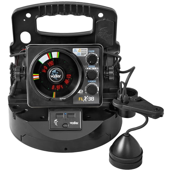 Vexilar FLX-38 BB Pro Pack ELITE w/ Broad Band Ice-Ducer, Lithium Battery, Black, Regular