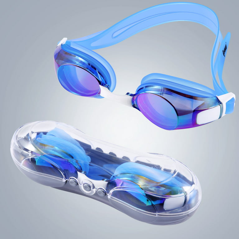 Pjtewawe swimming swimming pool swimming goggles waterproof silicone  goggles portable hd goggles adult swim goggles