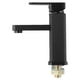 thumbnail image 3 of Black Bathroom Faucet Singles Cold Sink Faucet Single Hole Square Stainless Steel Faucets Single Hole Tapware Deck-mounted, 3 of 9