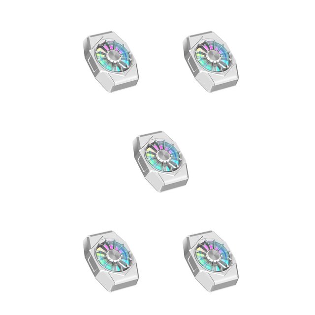 Sidaley Enfriador de teléfono móvil recargable por USB Operación silenciosa Ventilador de enfriamiento de teléfono inteligente Accesorios de radiador Type2 NO2