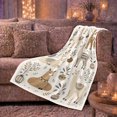 thumbnail image 6 of Neutral Llamas with Cactus Pots and Leafy Sprigs Pattern, Cute Boho Animal Art for Llama Lovers, Birthday Gift, Soft Flannel Blanket for Bedroom, Fresh Home Decor, 6 of 9