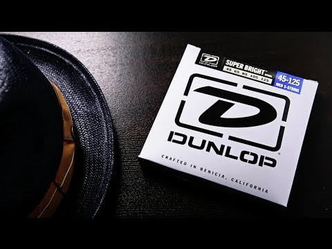 Dunlop DBSBN45125 Super Bright Stainless Steel Bass 5 String Set, .45-.125