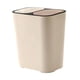 thumbnail image 4 of Cubo de basura de cocina, cubo de basura doméstico, cubo de basura con tapa a presión beige, 4 of 9