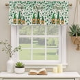thumbnail image 2 of St Patricks Day Curtain Valances for Windows, Kitchen Valance Window Treatments Panel 2 Pack, Green Shamrock Spring Watercolor Gnomes Beige Rod Pocket Short Curtains for Bathroom Bedroom 42 x 18 Inch, 2 of 8