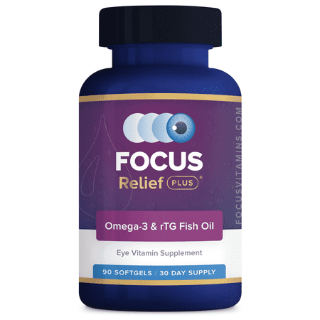 Focus Vitamins Omega-3 Softgel , Supplement for Dry Eyes, 90 Count