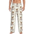thumbnail image 2 of Lsque Flower Chicken Print Men's Pajama Pants, Lounge Pant - Comfortable Home Wear,Elastic Waistband, Stylish Design-X-Large, 2 of 9
