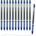 thumbnail image 1 of shiyou-Liquid Ink Rollerball Pens 12 Pcs, 0.5mm Blue Ink Extra Fine Point Pens, Quick Drying Ink Fine Tip Roller Ball Pens with Plug-In Cover & Anti Slip Grip for Smooth Writing Office School Home Gi, 1 of 4