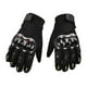 thumbnail image 2 of Guantes de motocicleta transpirables, antideslizantes, con dedos completos y pantalla táctil para exteriores, color negro, 2 of 12
