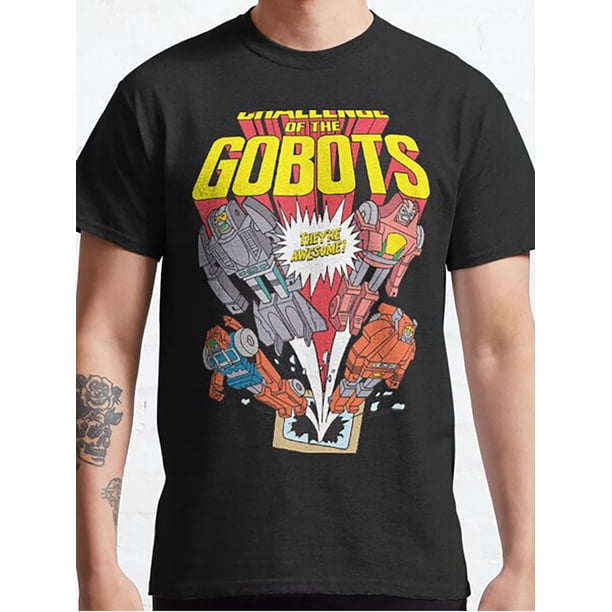 Men's 100% Cotton Casual Crew Neck Tee - Loose Fit, Breathable & Soft with Unique Robot Print Design, PLUS SIZE