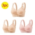 thumbnail image 2 of Diufon 3PCS Womens Bras Solid Color Breathable Bras Full Coverage No Underwire Soft Bras, 2 of 7