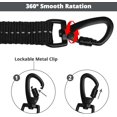 thumbnail image 4 of jenico Long Dog Leash 15FT: Heavy Duty Rope Leashes for Dogs Training with Swivel Lockable Hook Reflective Threads Bungee and Padded Handle - Dog Lead for Large Small Medium Dogs, 4 of 7