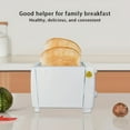 thumbnail image 3 of OHHSUN Toaster 2 Slice with Auto Shut Off & Reheat Function - 6 Browning Settings, Countertop Kitchen Essentials for Bagel Muffins Toast Pastry Waffles Grain Sweet Bread, 750W - White, 3 of 10