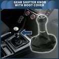 thumbnail image 2 of Unique Bargains Gear Shifter Knob with Cover 5 Speed Manual Stick Shifter Knob for VW Golf II 1983-1992 Plastic Black, 2 of 6