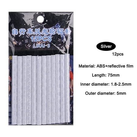 

Pedal In Style Arrive In Style. HIMIWAY Eye-Catching Bike Spokes 12Pcs Riding Bike Bicycle Wheel Spoke Reflector Reflective Mount Clip Tube Cycling Warning-Strips